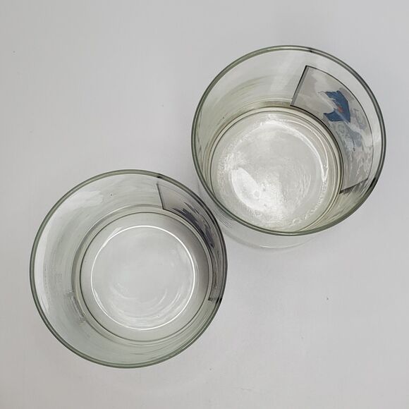 2 Arby's Pepsi Norman Rockwell Collectible Glasses Winter Scene 3 of 4 & 4 of 4 - Picture 6 of 6